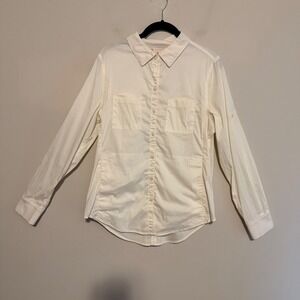 Alder In the Shade shirt white S outdoor hiking gorpcore camping performance